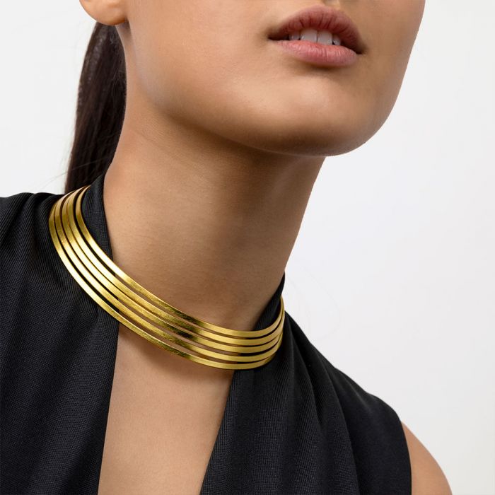 5 Lines Choker Necklace