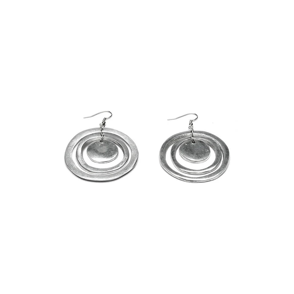 3 Concentric Rounds Earrings