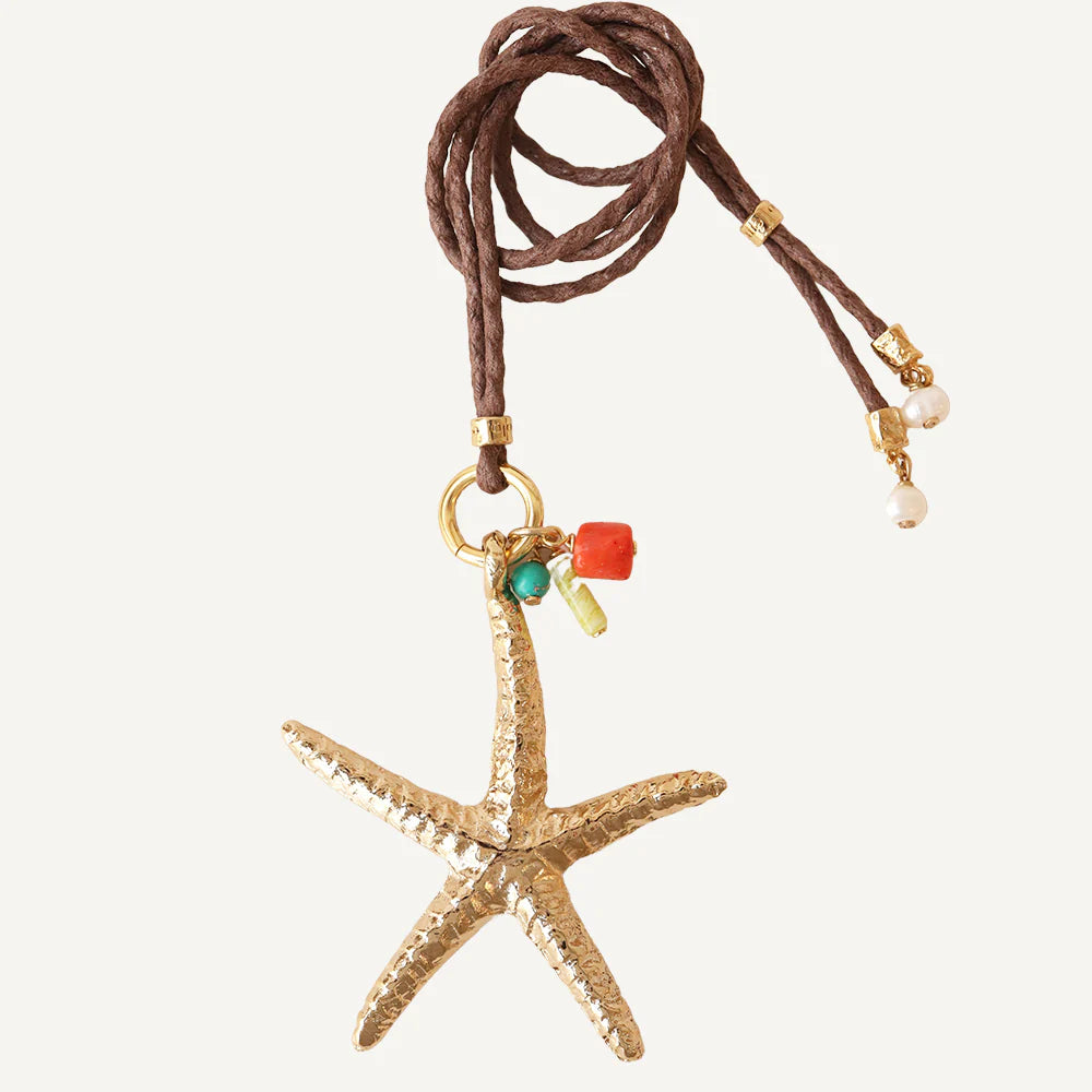 "Serenidad Estrella Monsul" Long Necklace