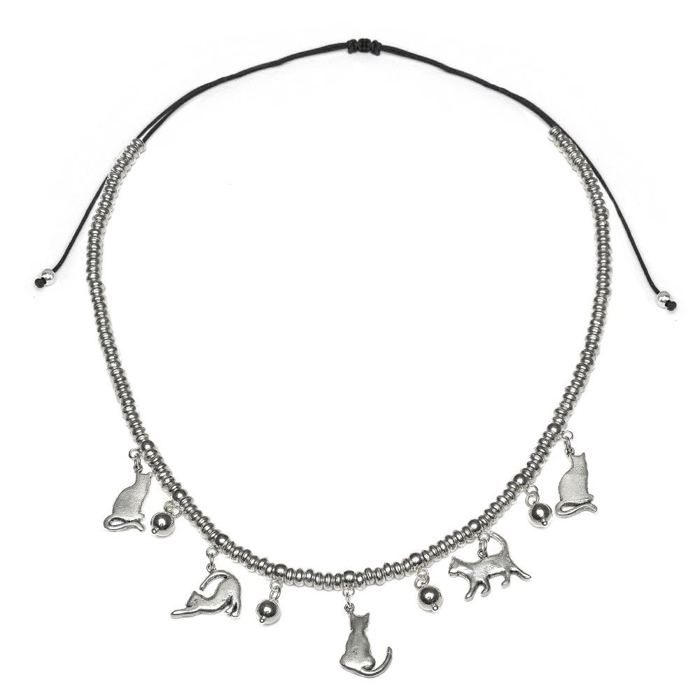 Cats Pendants Adjustable Necklace