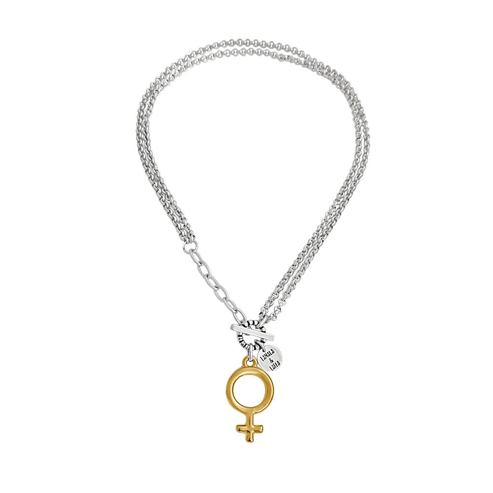 "Free Woman" 2 in 1 Necklace