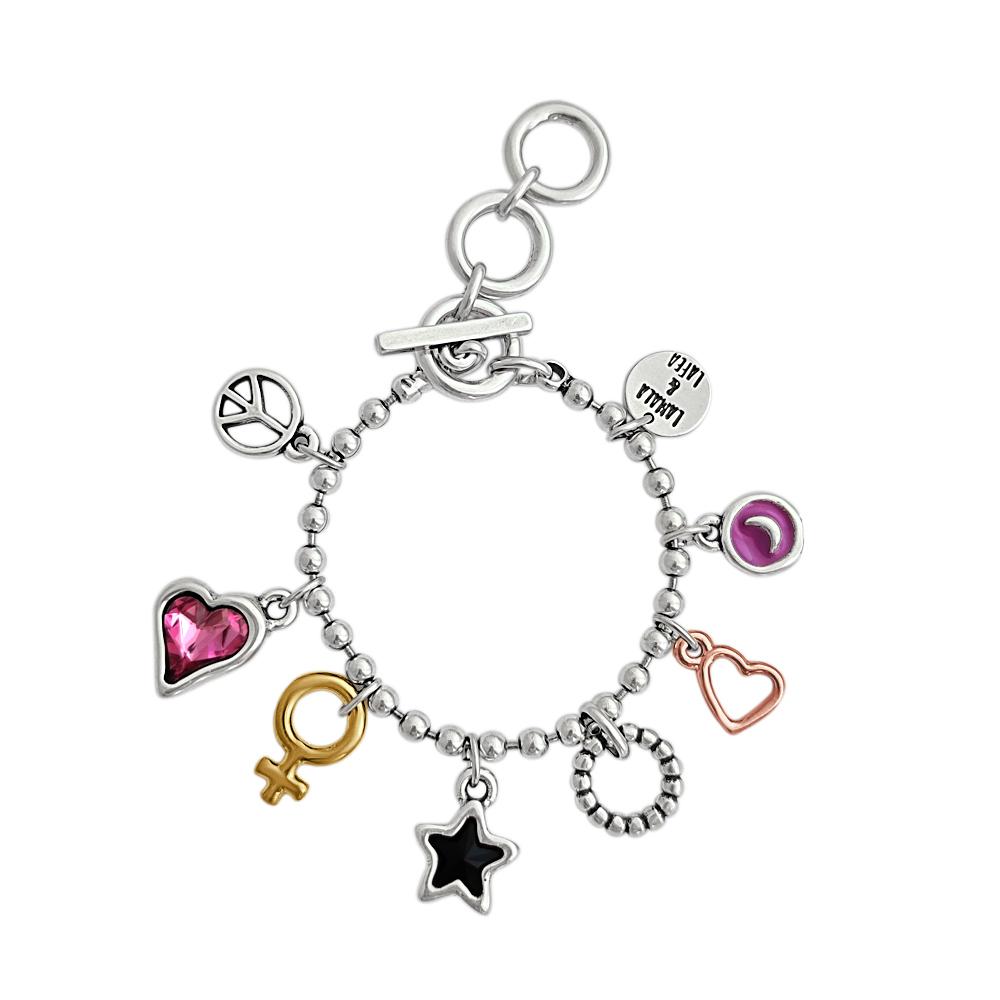 "Believe" Multicharms Bracelet