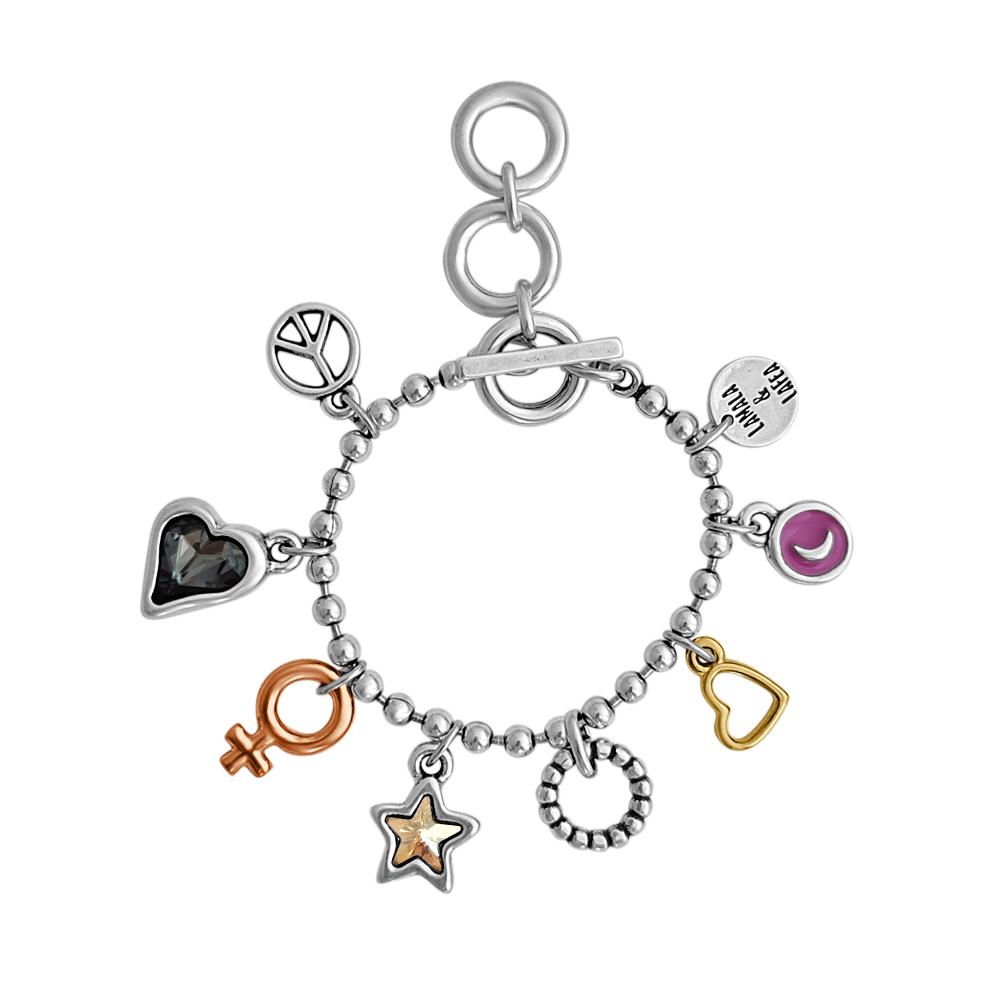 "Believe" Multicharms Bracelet