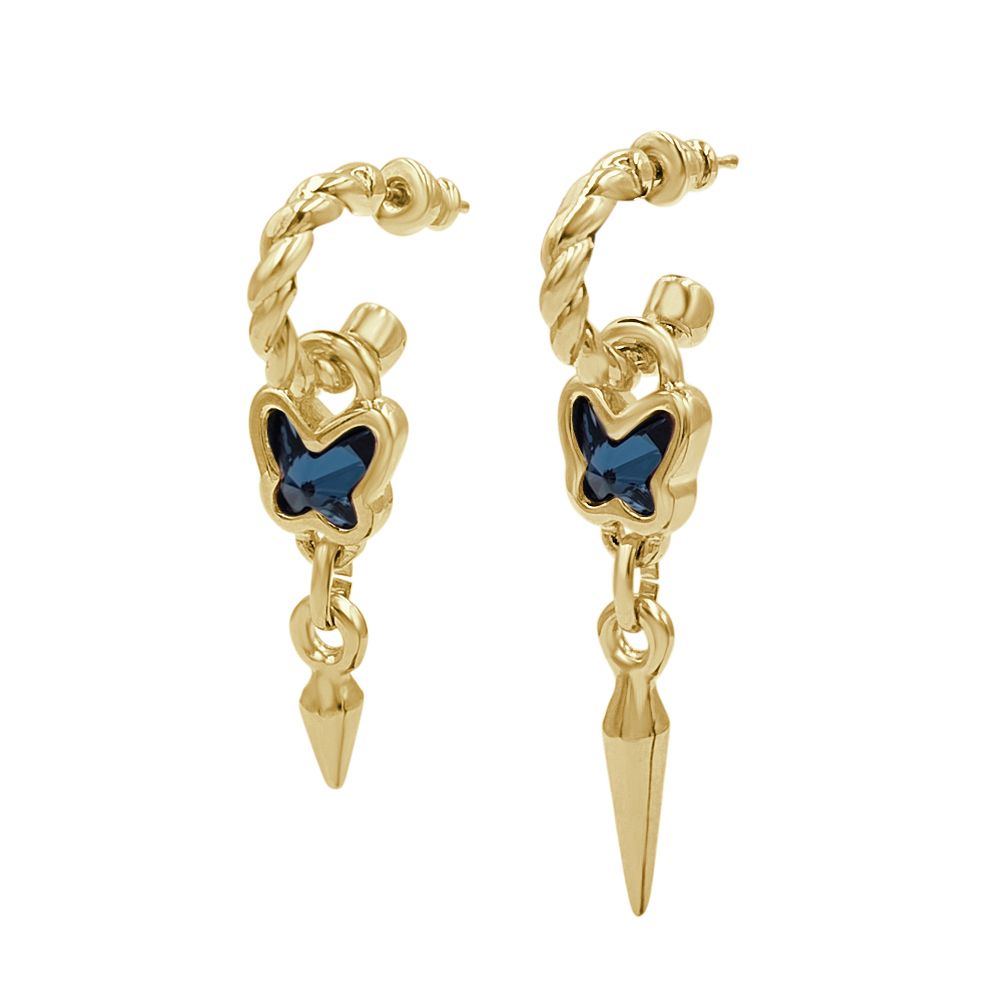 "Rebel Butterfly" Hoop Earrings