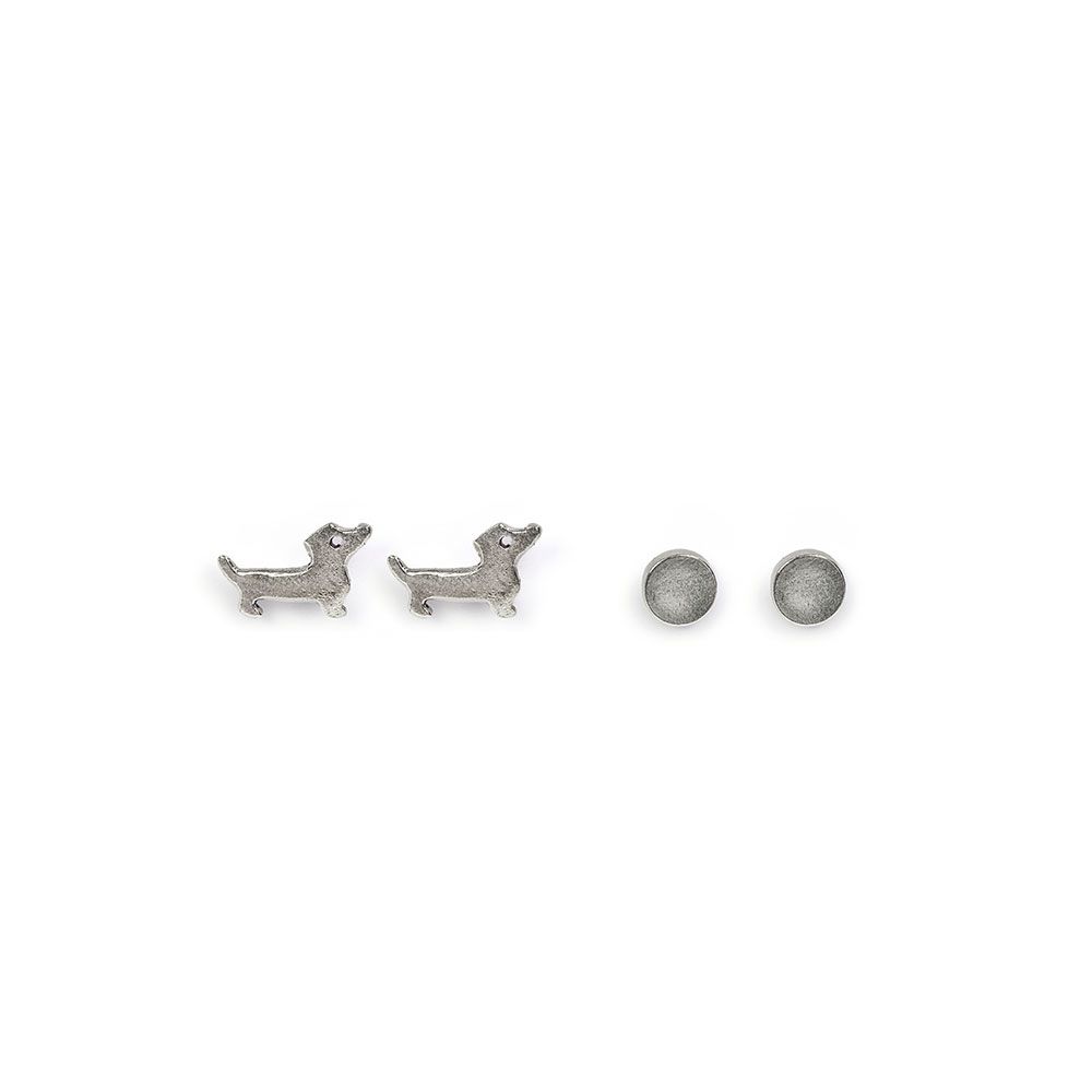 Dog & Dot Earrings Set
