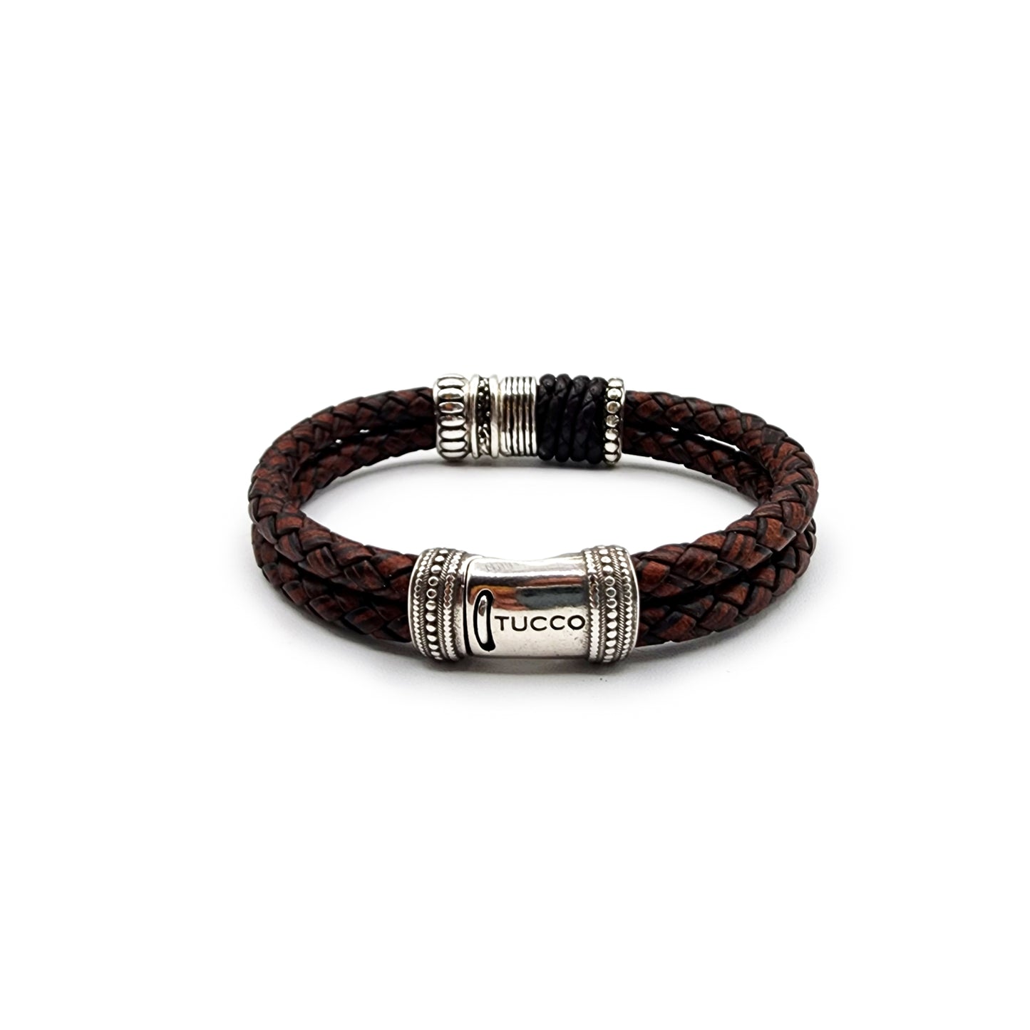 Doble Braided Leather Men's Bracelet