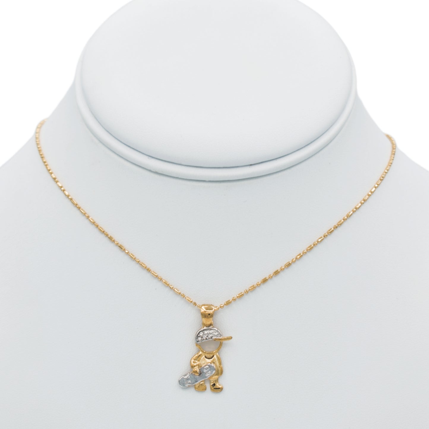 Skateboy Pendant Necklace