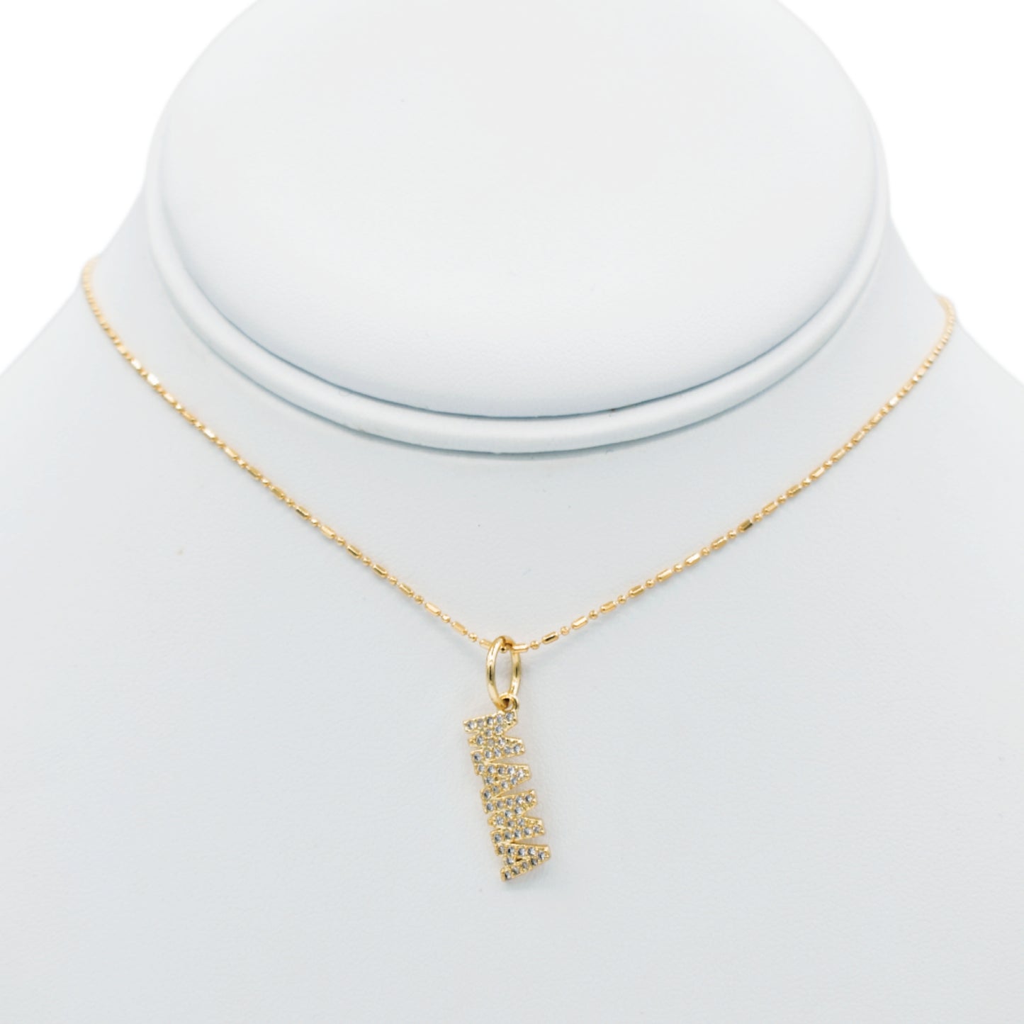 "Mamá" Rhinestones Necklace