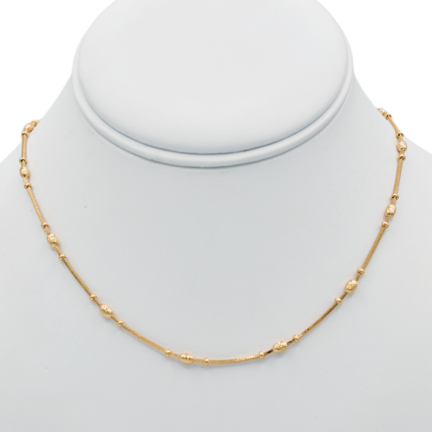 Round & Oval Beads Necklace