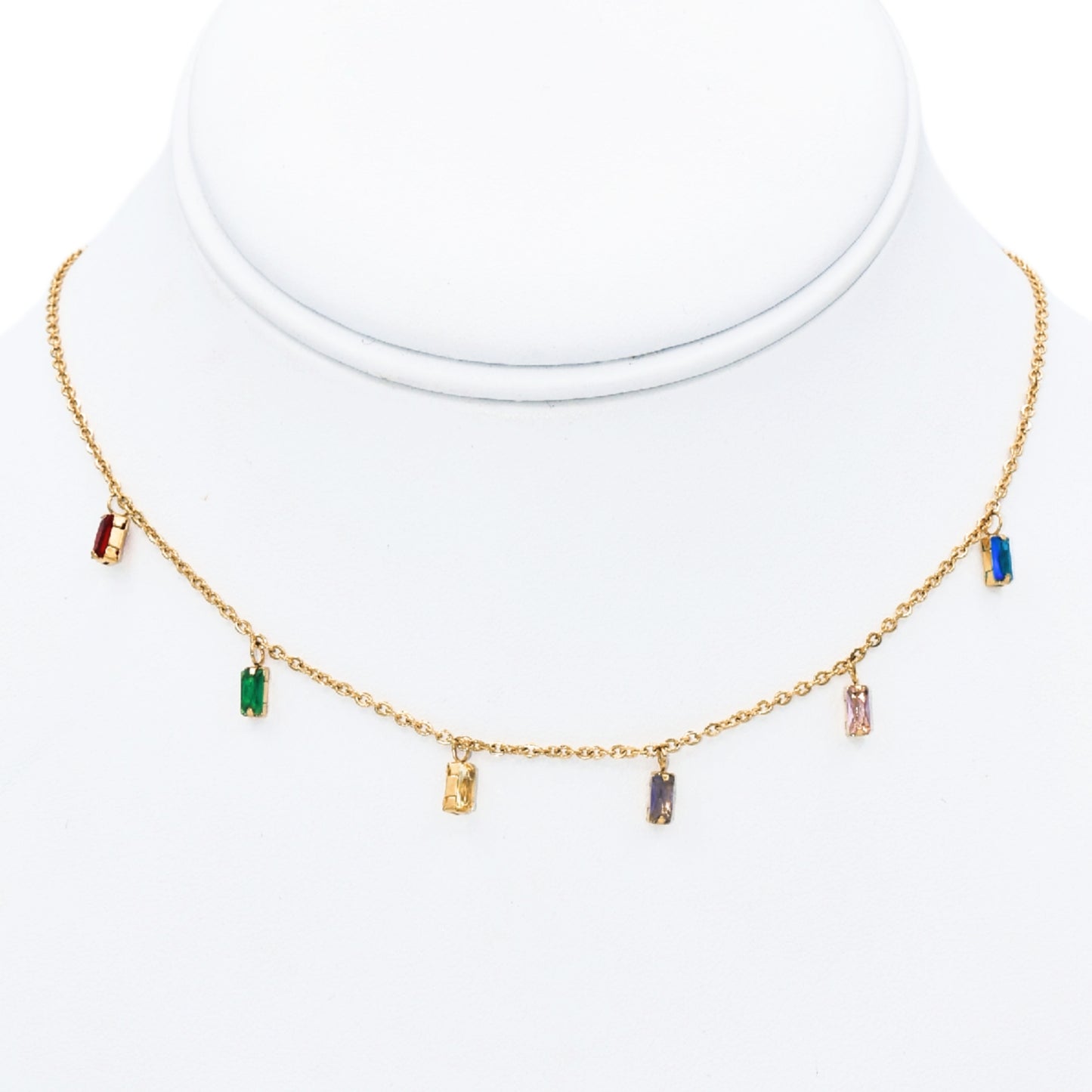 Colorful Rhinestones Necklace