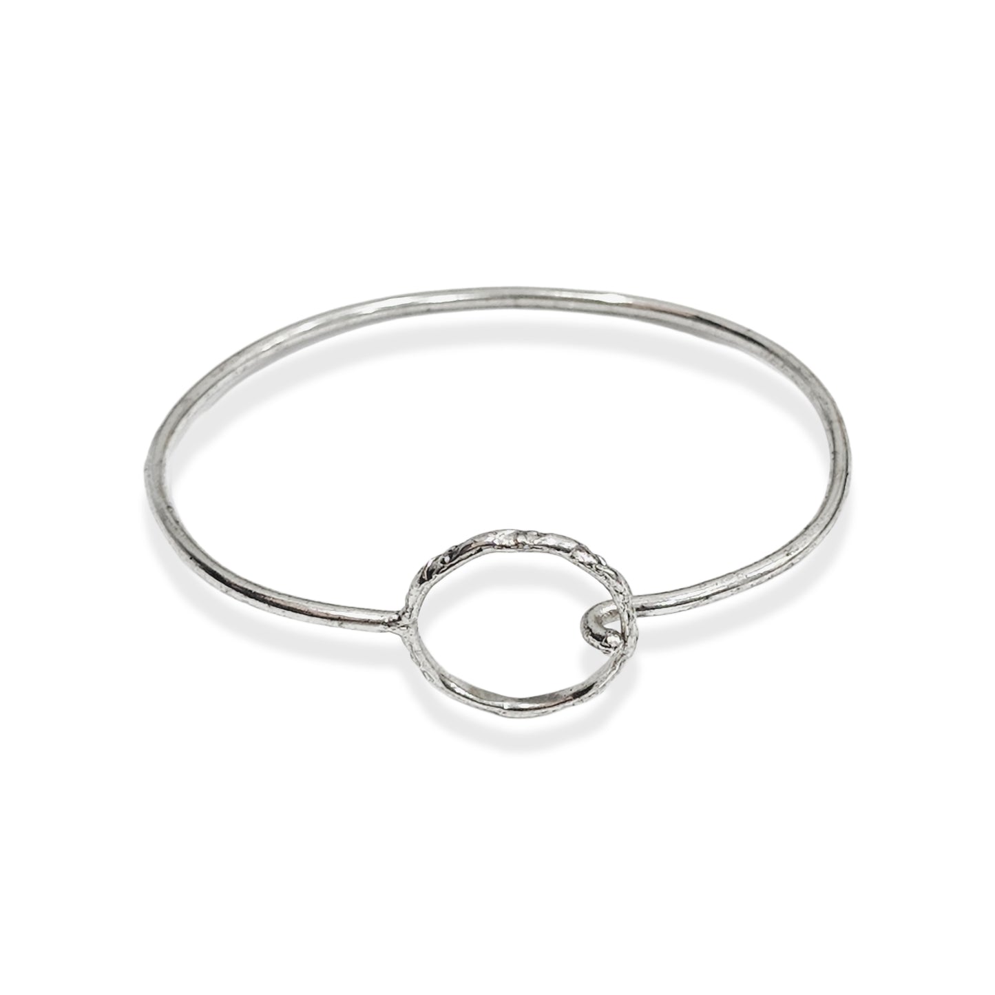 Round Thin Bangle Bracelet