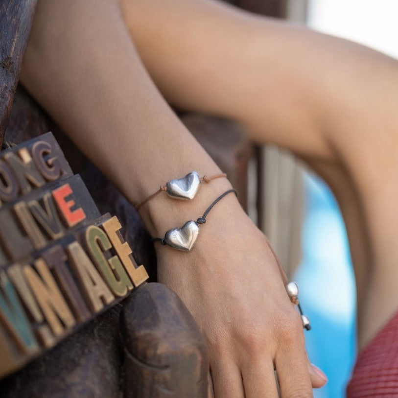 String Bracelet Small Heart