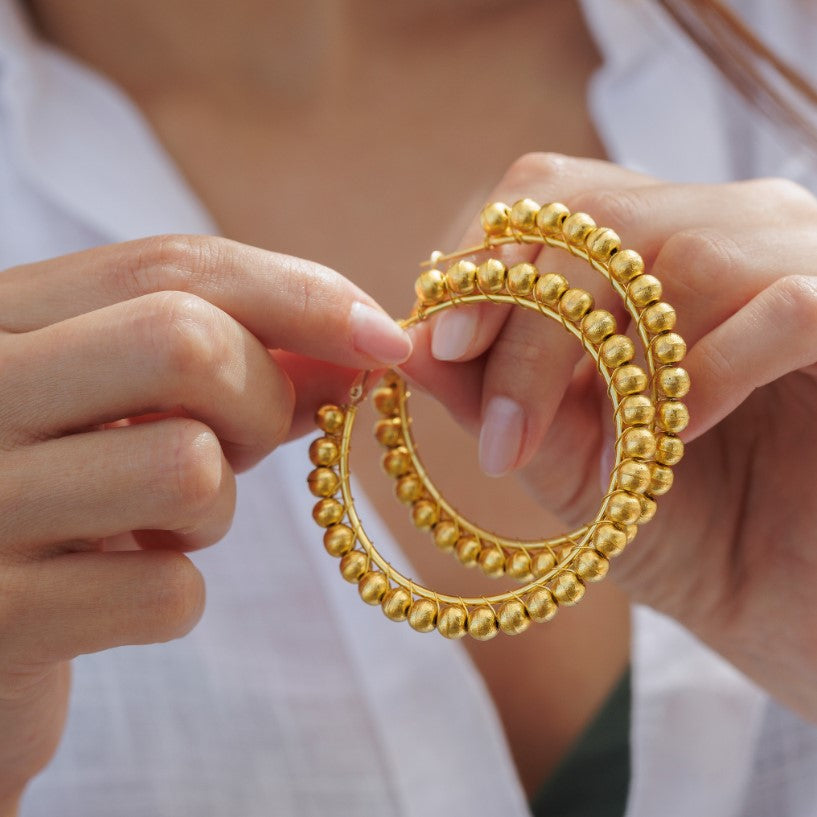 Hoops Earrings Medium Spheres