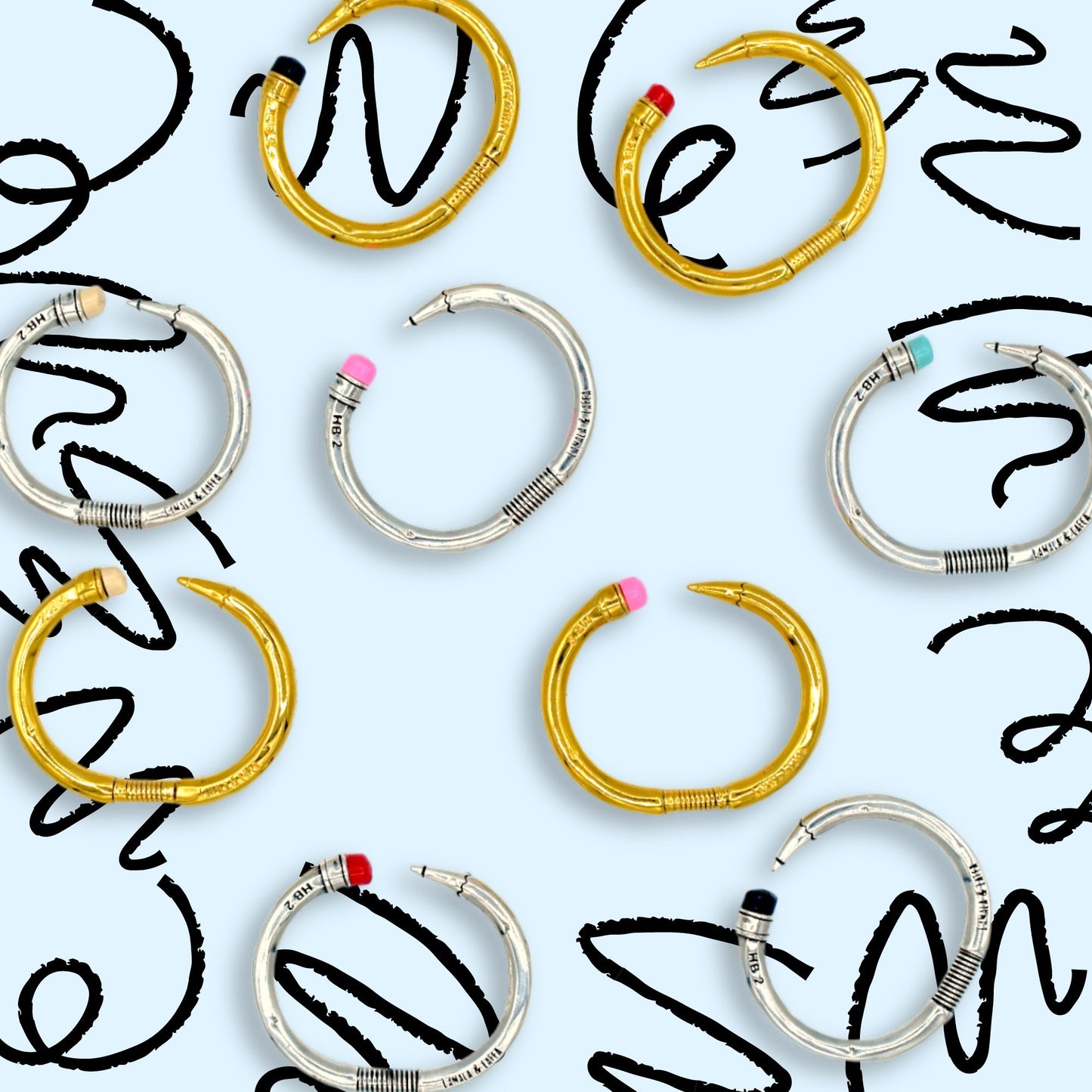 "Lápiz" Cuff Bracelet