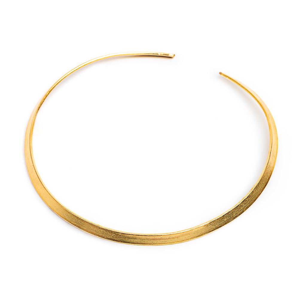 Basic Thin Flat Choker Necklace