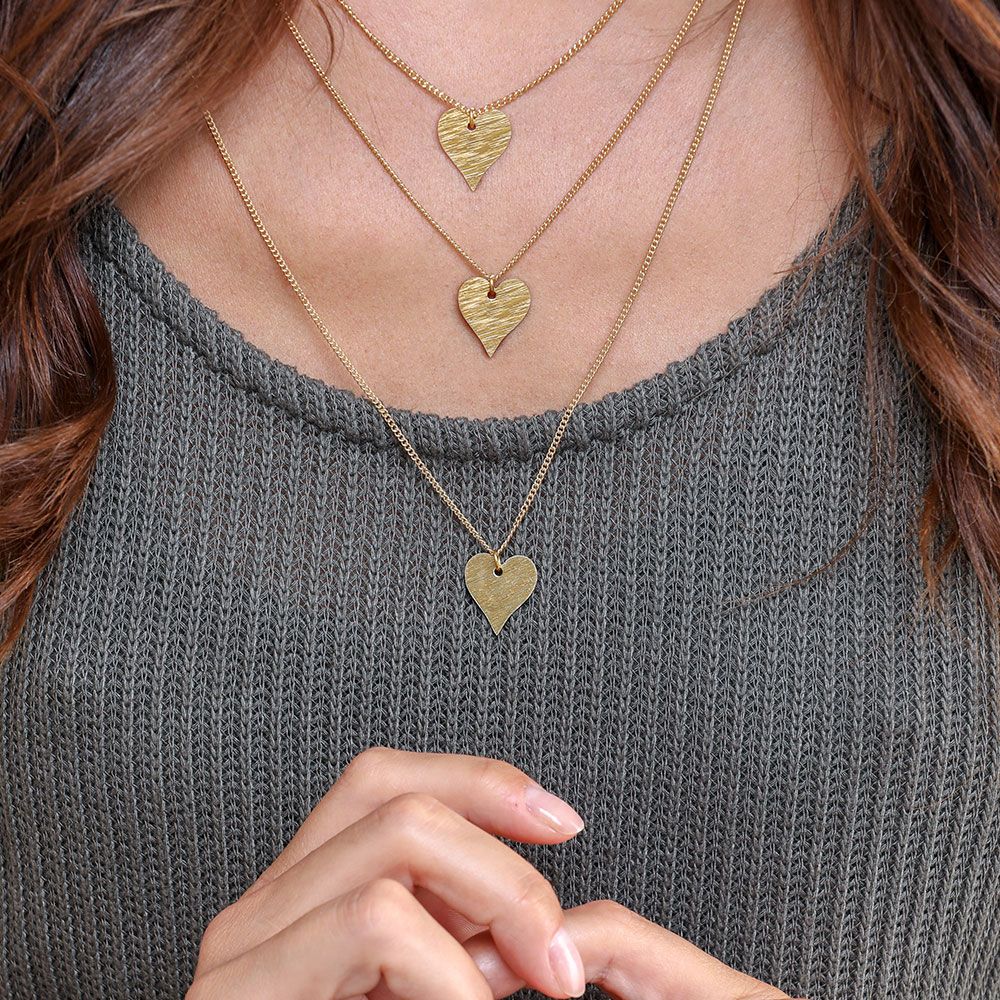 3 Layers Hearth Pendants Necklace