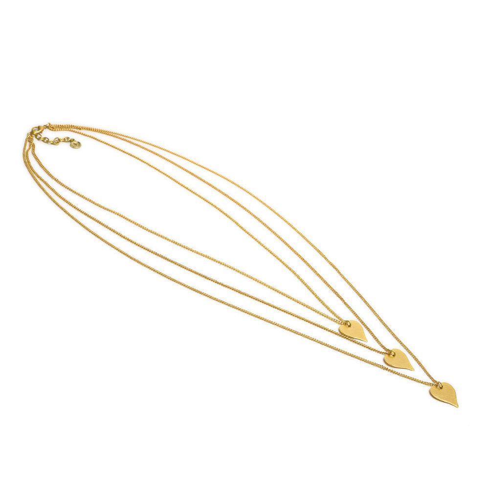 3 Layers Hearth Pendants Necklace