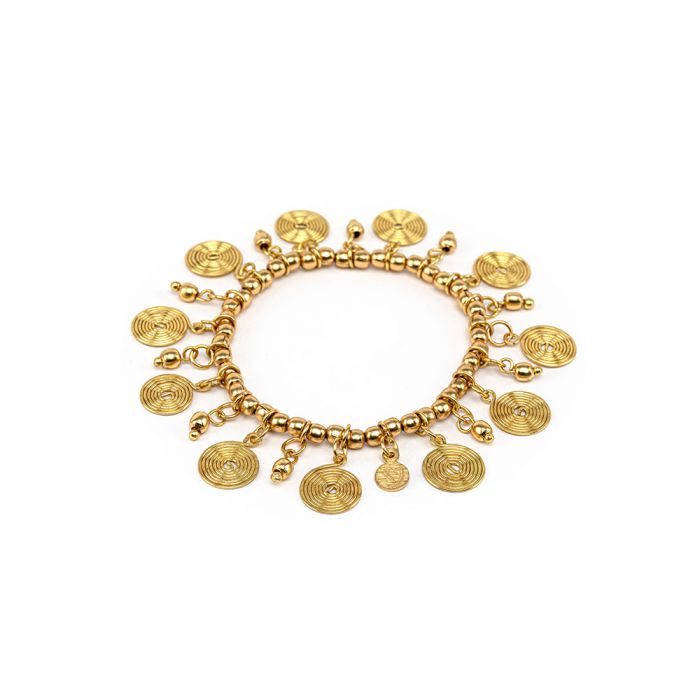 Elastic Bracelet Spiral Pendants