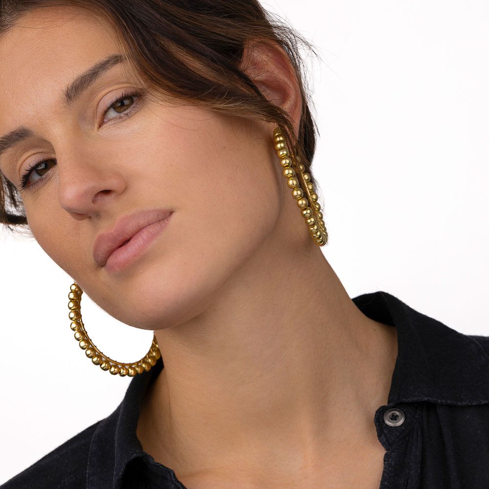 Hoops Earrings Medium Spheres