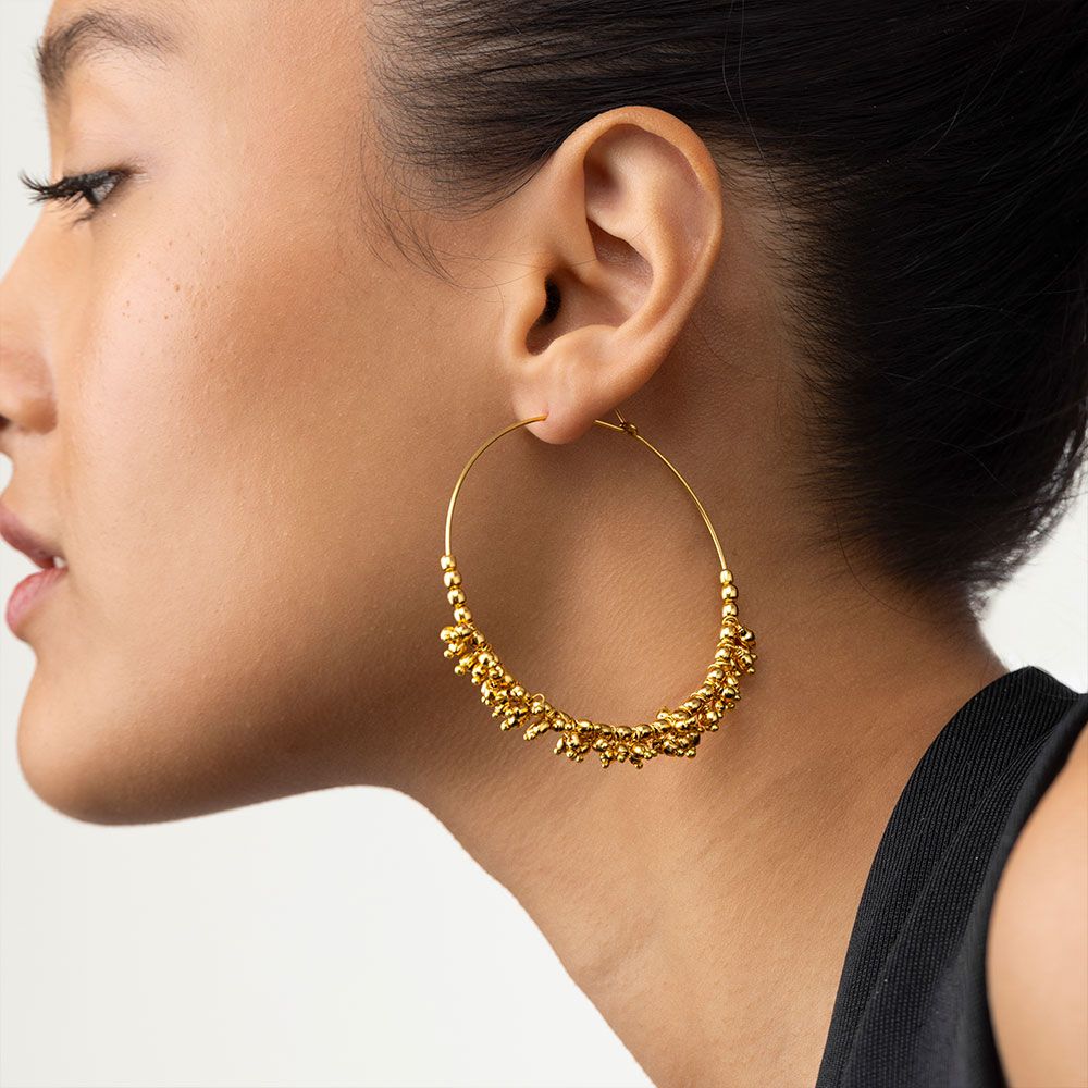 Mogra Hoops Earrings