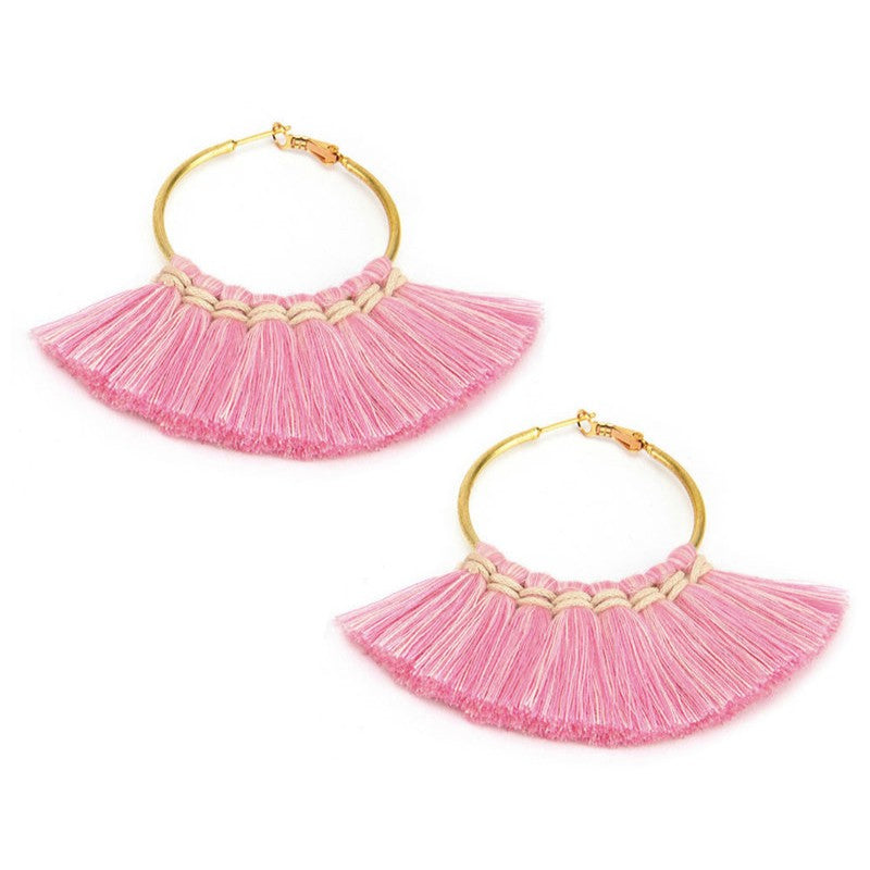 Hoop Fan Earrings