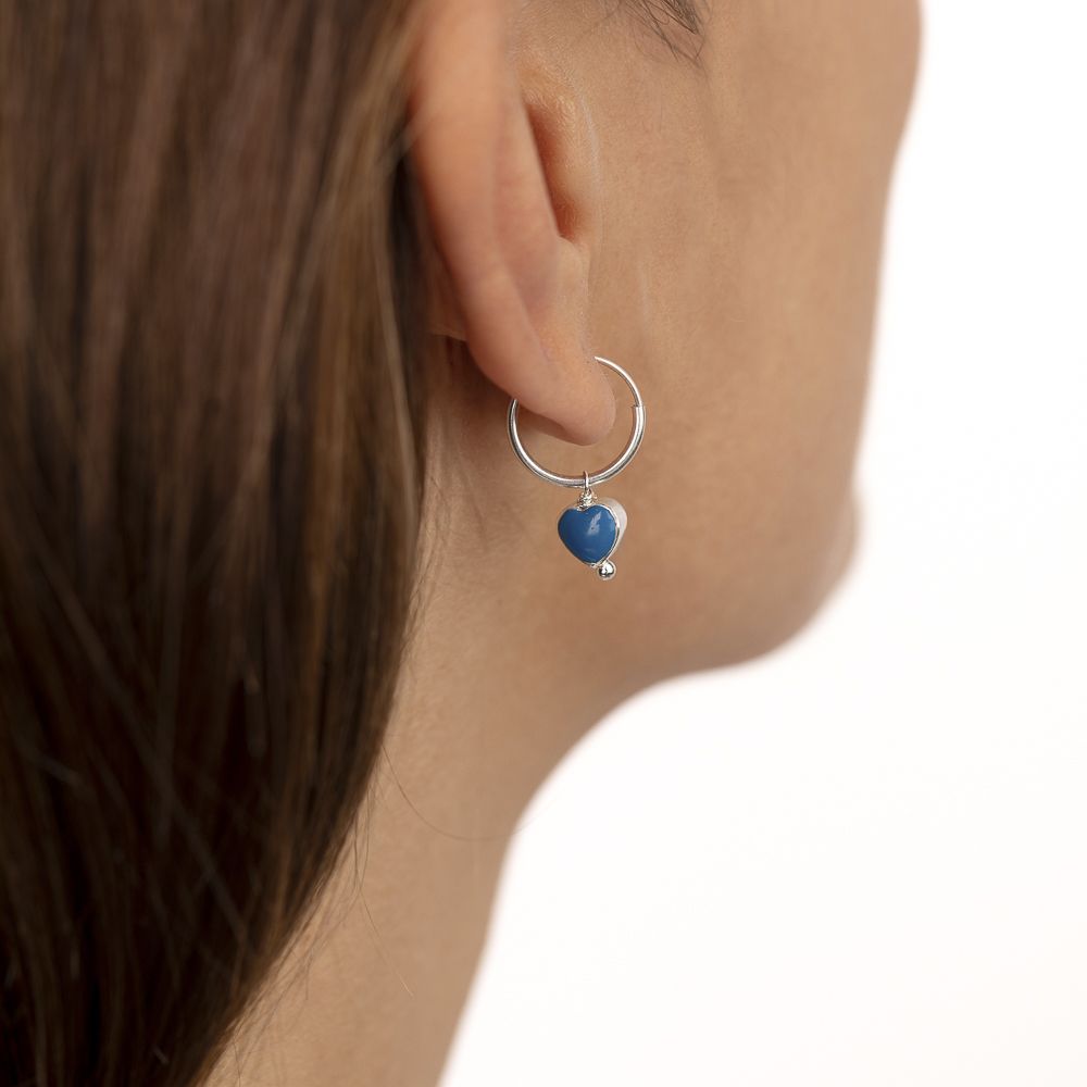 Heart Small Hoops Earrings