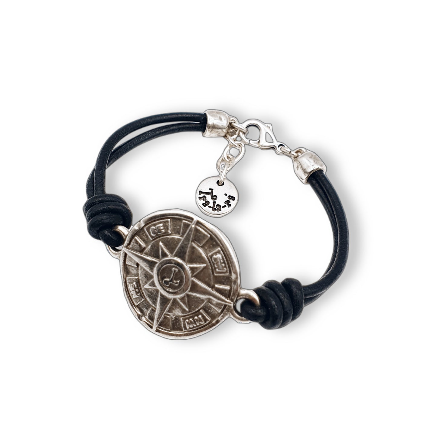 "Brújula" Leather Bracelet