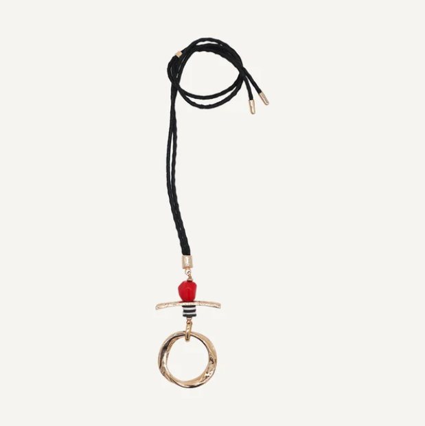 "Atida Coral" Long Necklace