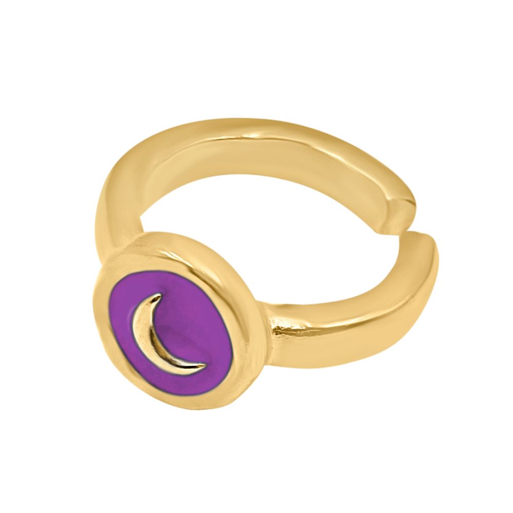 "Moon" Gold Ring
