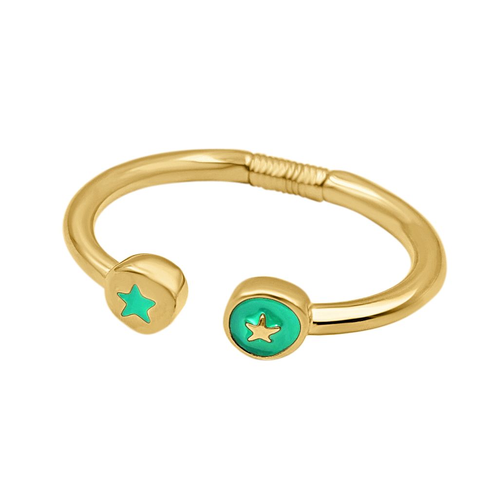 "Star" Gold Bangle Bracelet