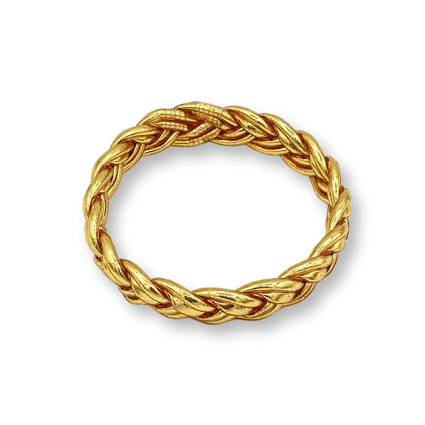 "Bless" Wide Braided Bracelet