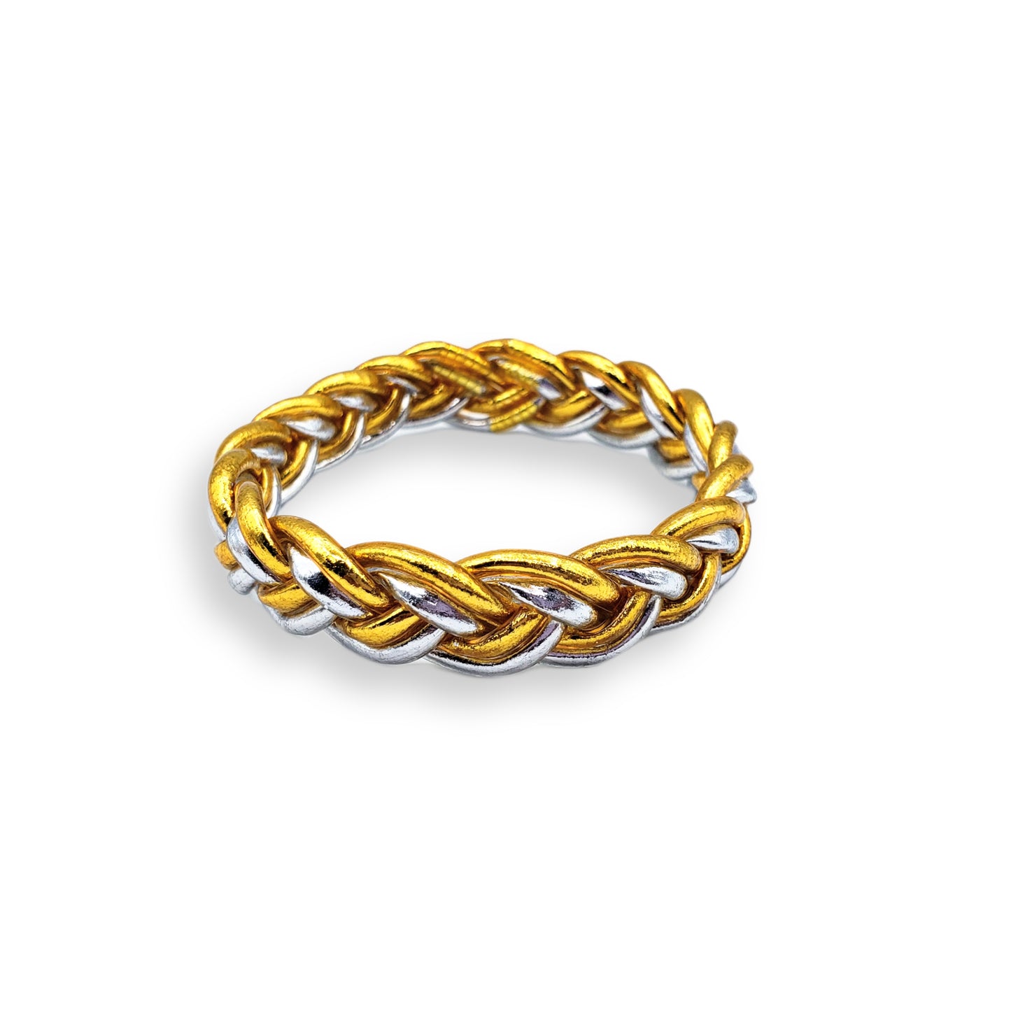 "Bless" Wide Braided Bracelet