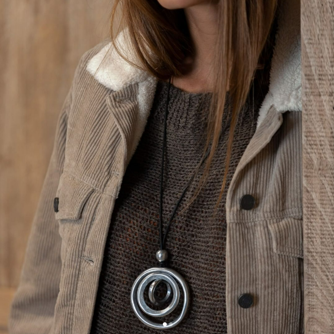 3 Hoops Pendants Necklace