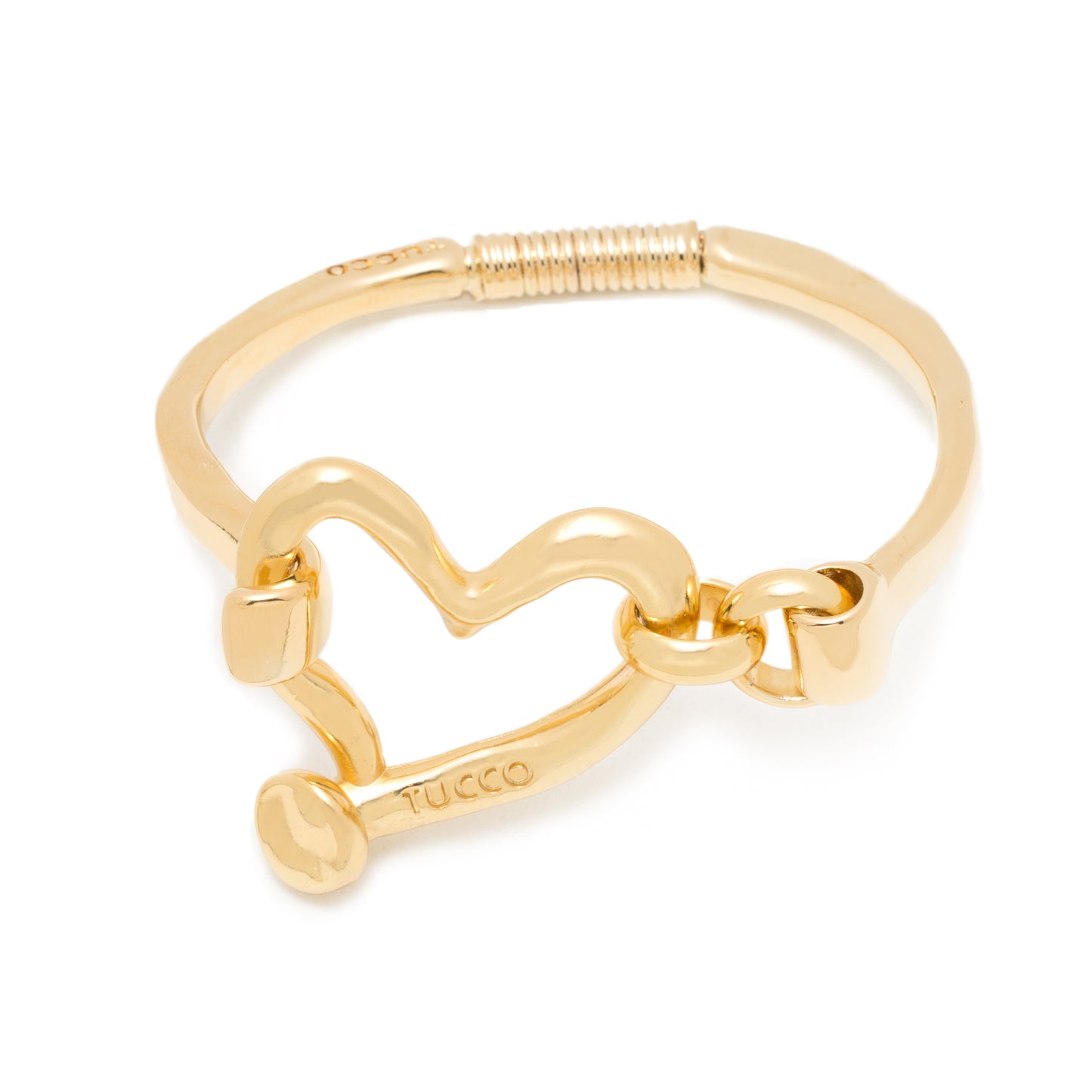 "Open Heart" Bangle Bracelet