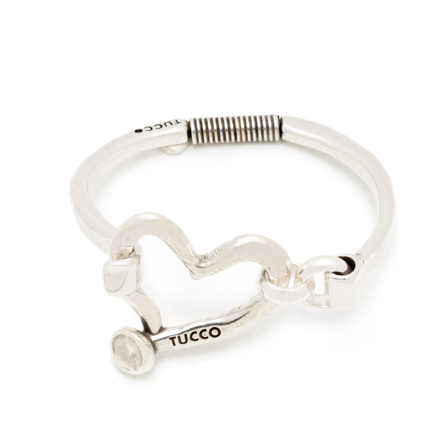 "Open Heart" Bangle Bracelet