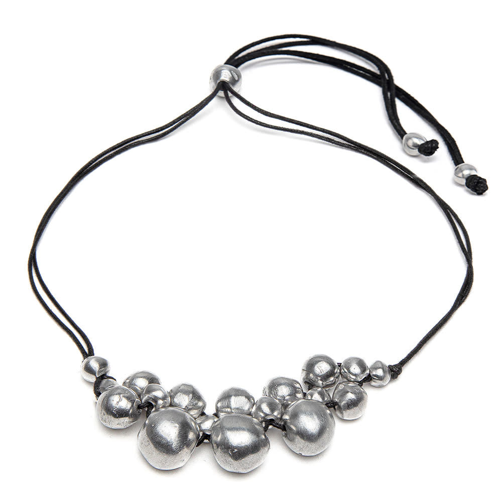 Wire Necklace Multi Spheres