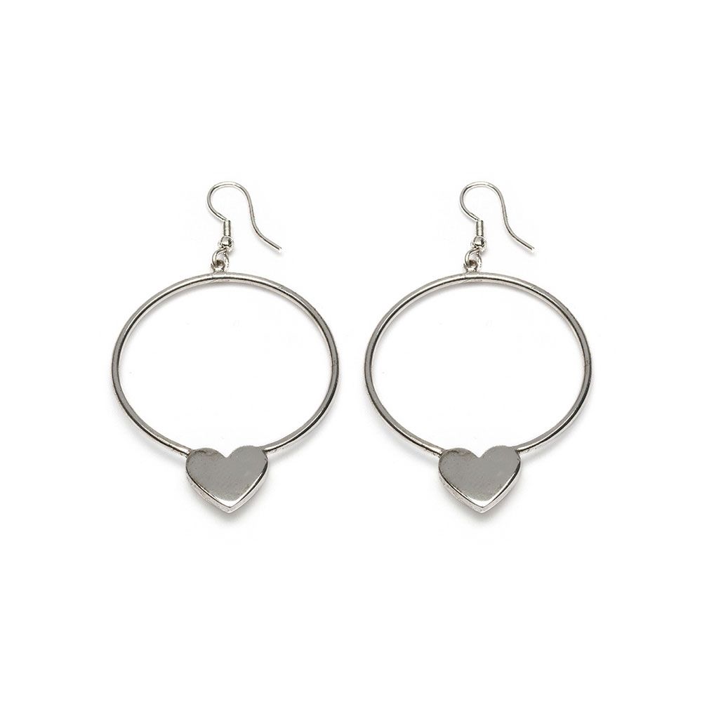 Heart Hoop Earrings