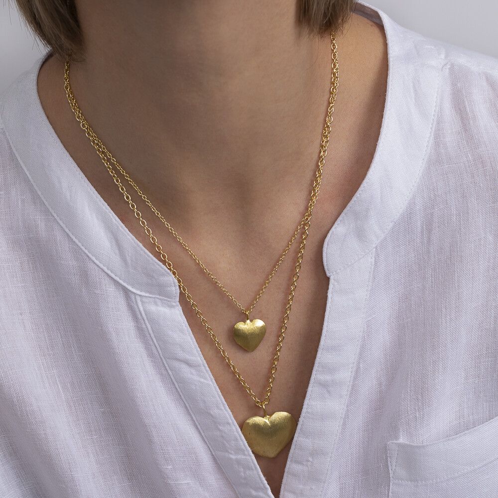 Domed Heart Necklace