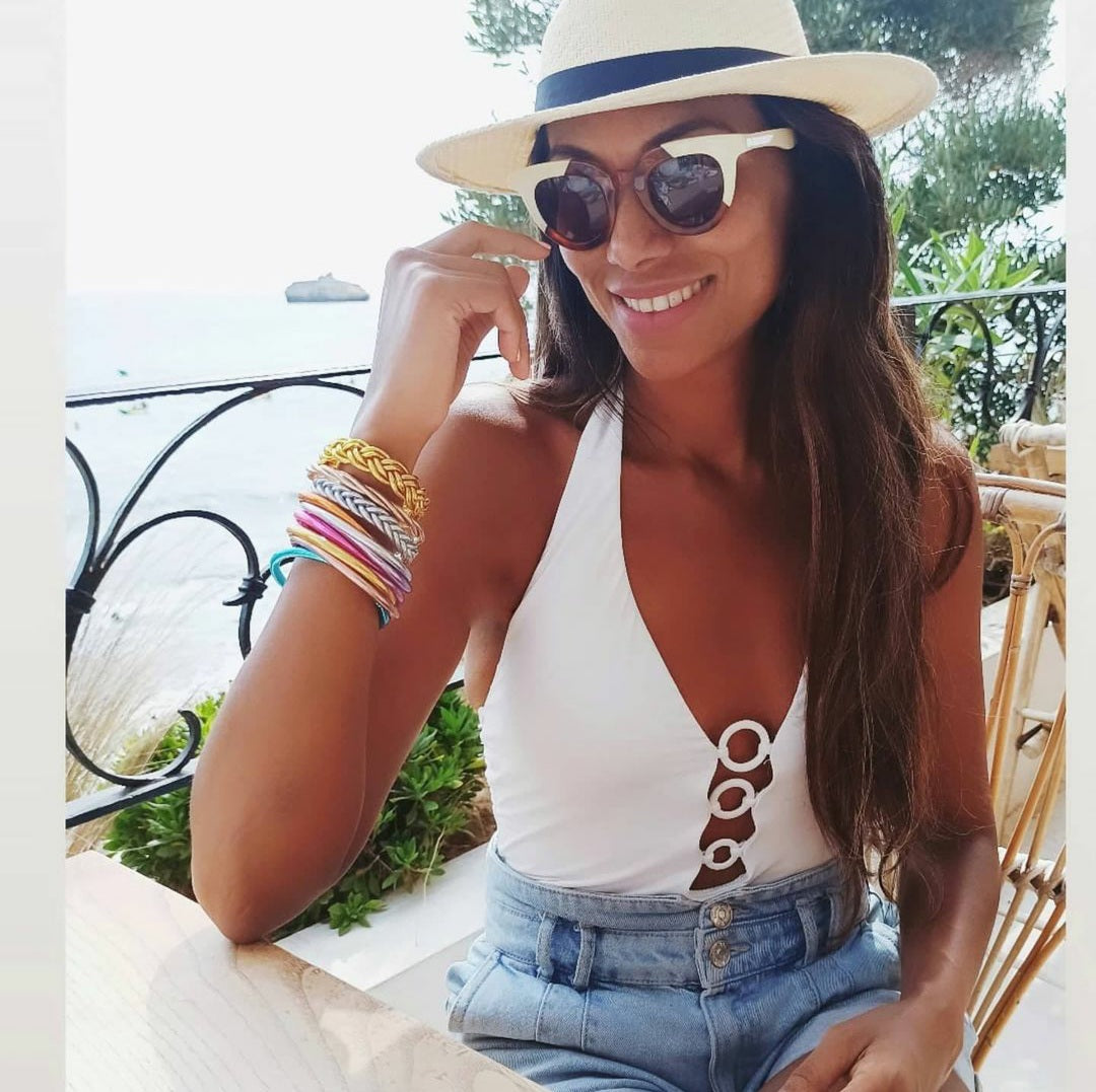 "Bless" Wide Braided Bracelet