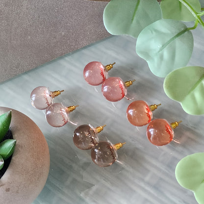 Clear Balloon Earrings