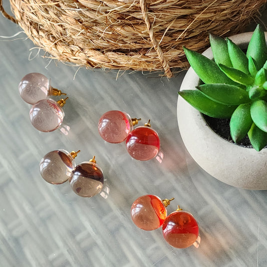 Clear Balloon Earrings