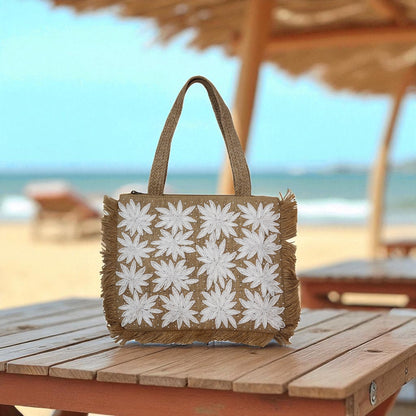 White Flowers Tote Bag