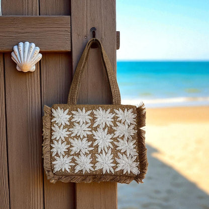 White Flowers Tote Bag