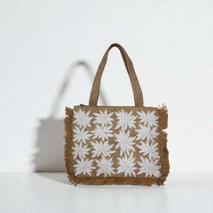 White Flowers Tote Bag