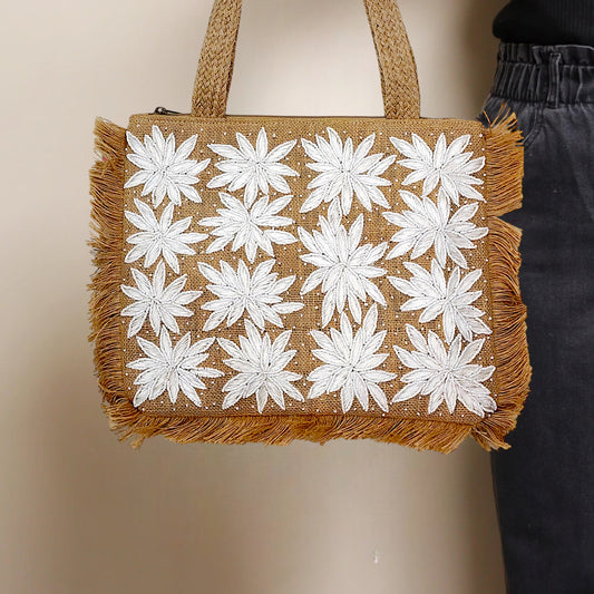 White Flowers Tote Bag
