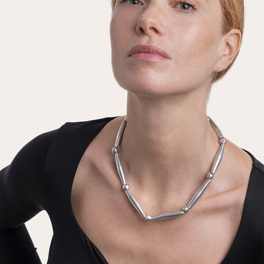 Oval Cylinders Necklace
