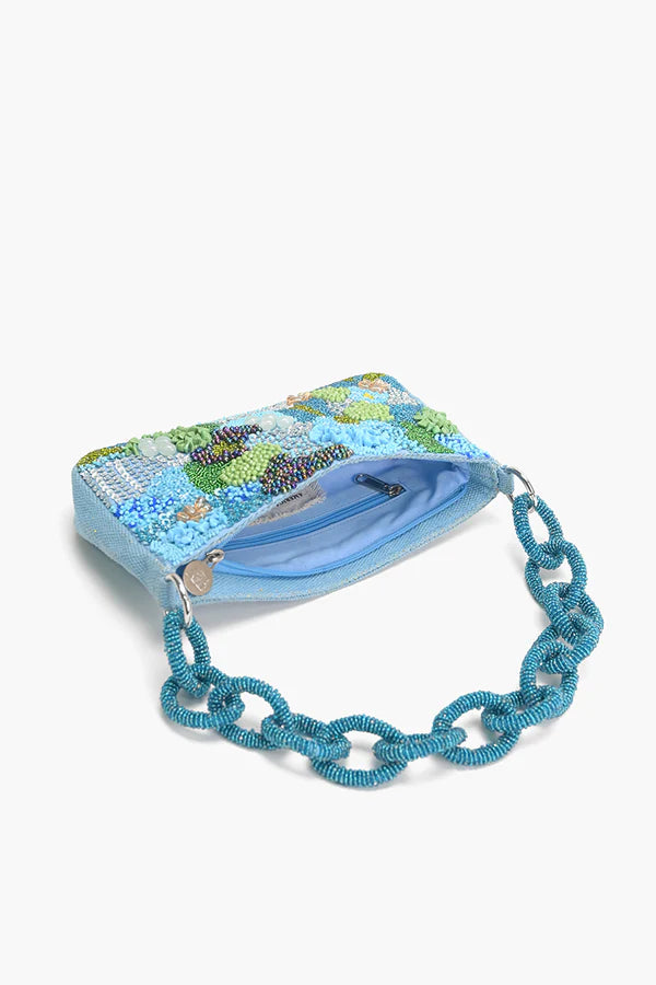 BLUE LAGOON GLAM SHOULDER BAG