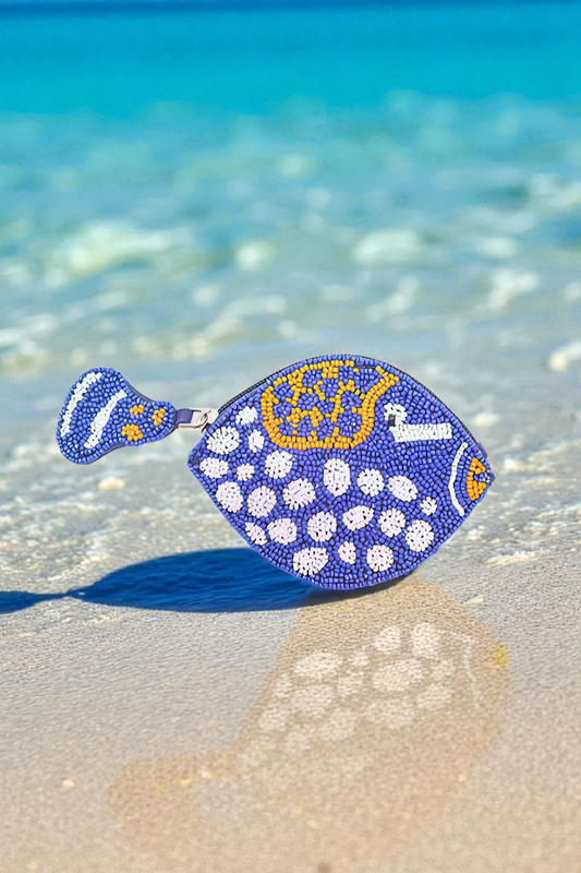 Fish & Fins Mini Coin Pouch - Reef Splash