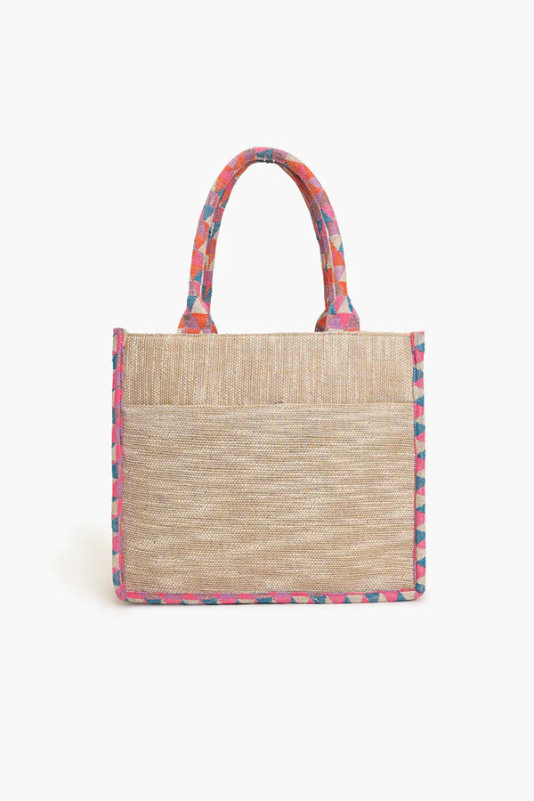 CRAB SHELL EMBELLISHED TOTE