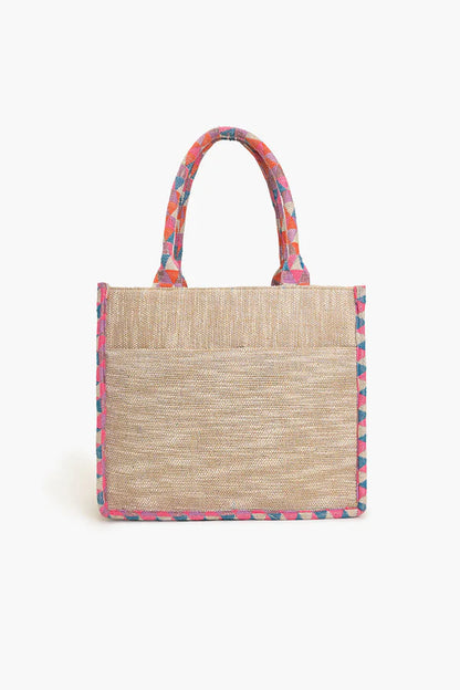 CRAB SHELL EMBELLISHED TOTE